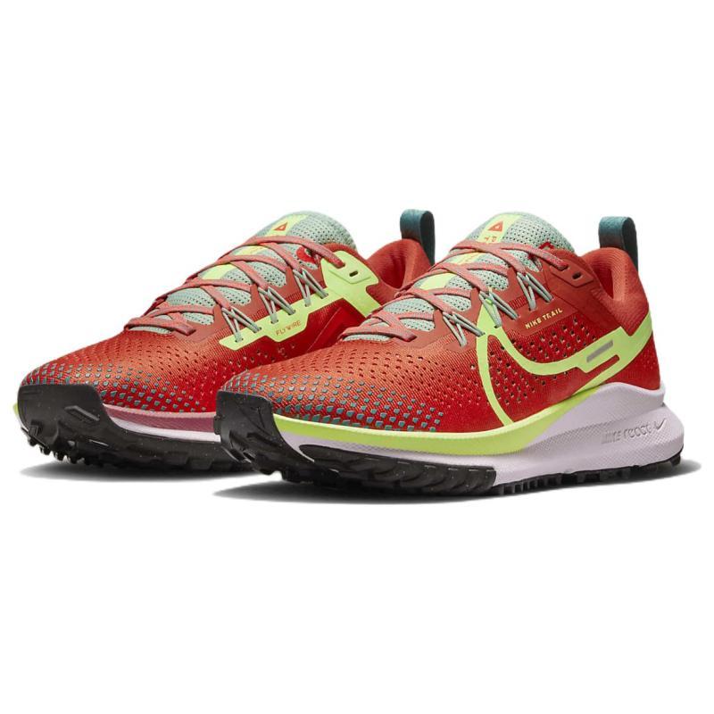 Nike React Pegasus Trail 4 Mantra Orange Enamel Green Bicoastal Ghost Green Women's Sneakers DJ6159-801