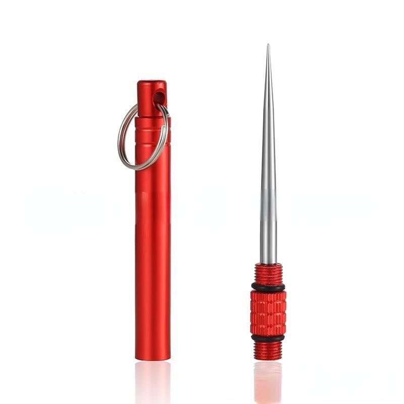 Portable Multifunctional  Titanium Alloy Toothpicks Pocket Toothpick Holder Fruit Fork Outdoor Picnic Camping