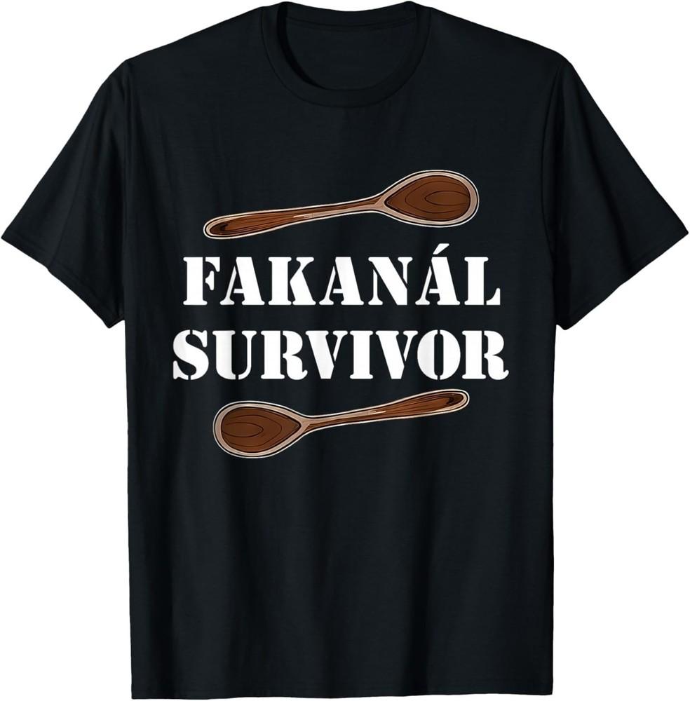 

Fakanal Survivor - Funny Hungarian Wooden Spoon Heritage T-Shirt 3XL