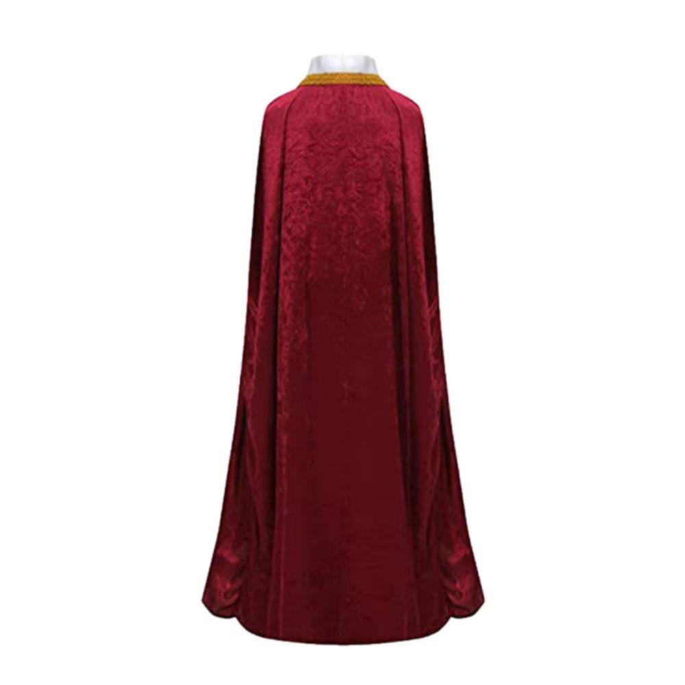 Burgundy Velvet Cloak Wine Red Cosplay Cloak Prince King Cape  Theme Party