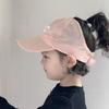 Fashion High Ponytail Kids Boy Girl Sun Hats Quick Drying Baseball Caps Adjustable Travel Caps Children Peaked Hats With Hole