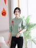 2025 Autumn/Winter Wool Sweater for Mom and Mother-in-law, Warm Red Base Layer for Middle-Aged & Elderly Women