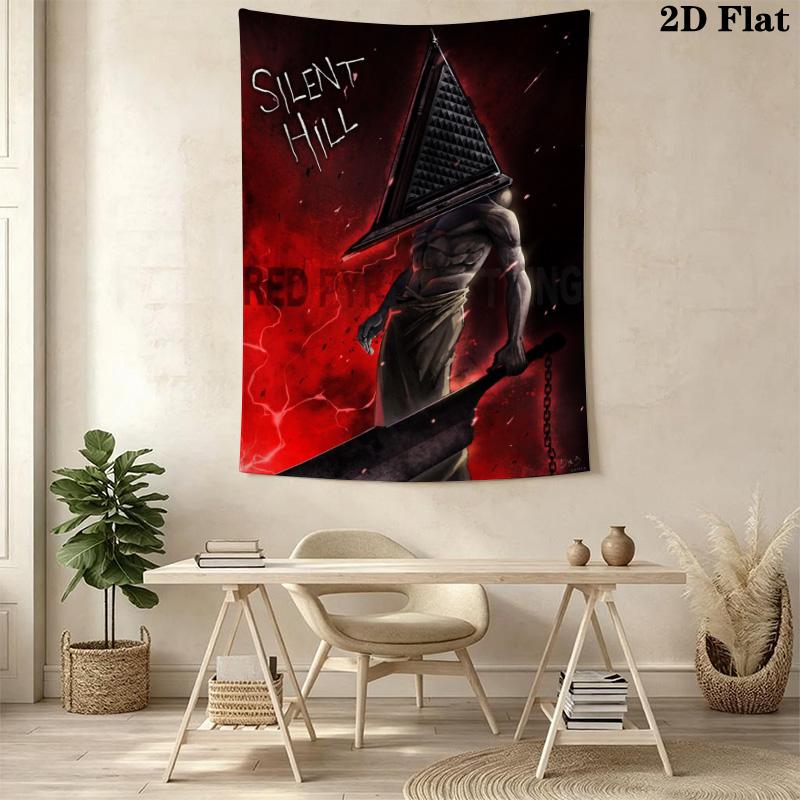 Silent Hill Pyramid Head Pattern Home Decor Tapestry, Wall Hanging, Decorative RV Wall Cloth.SGT0917335