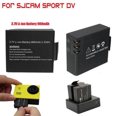 2pcs Li-ion Battery+Dual Charger For Gitup Git1 Git2 SJCAM SJ4000 Action Camera