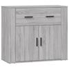 Vidaxl Cabinet, Sonoma Grey Oak, 80X33X70 Cm, Wood-Based Material