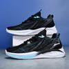New Sports Shoes Running Shoes Flying Woven Breathable Running Shoes Soft Sole Light Men's Shoes Young and Young Color Matching Men's Shoes
