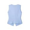 Willshela Moda Femenina Chaleco de Punto Liso de un Solo Botón Tops sin Mangas Vintage Cuello en V Chic para Dama