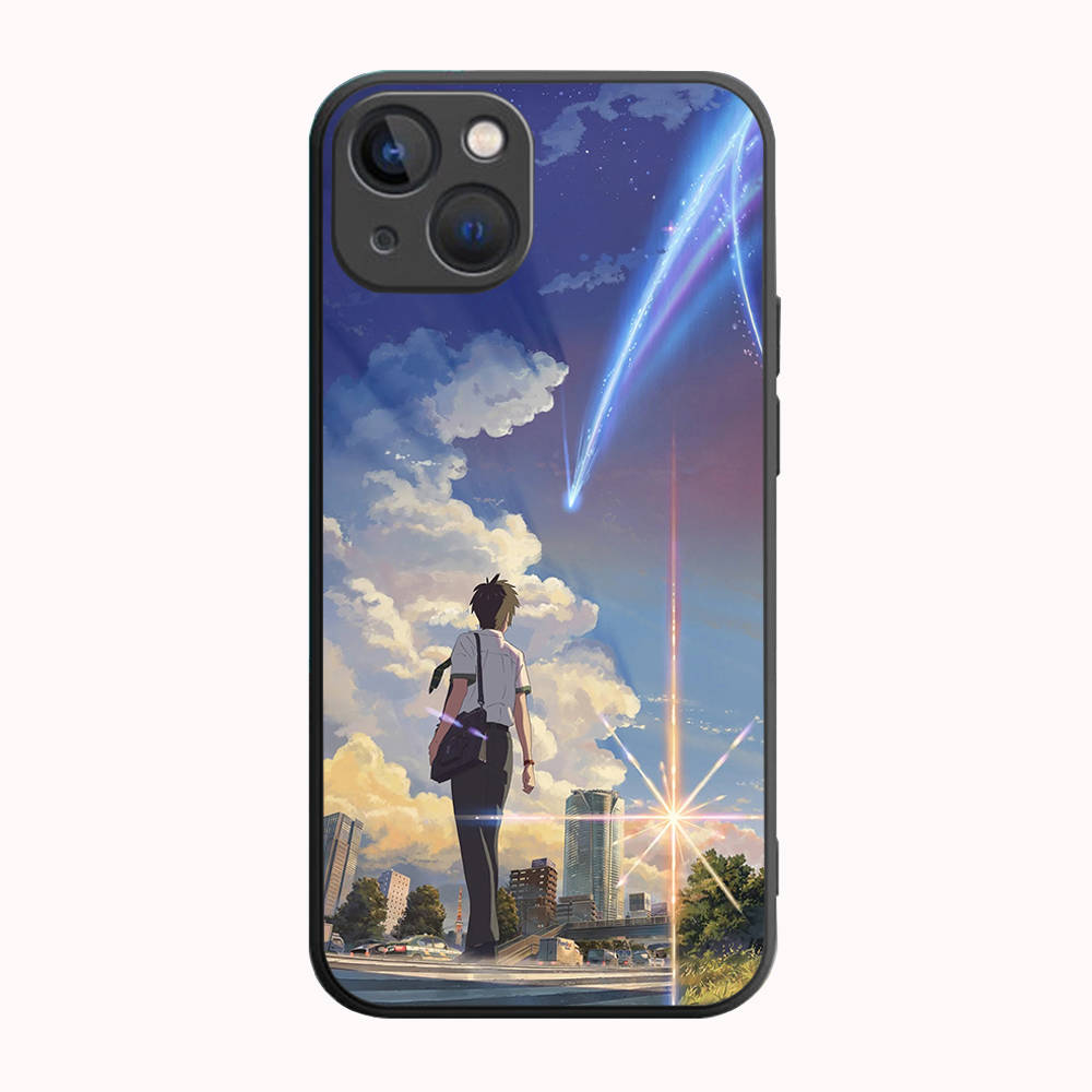 B-32 Your Name  Black Case for Redmi 10A 10C 12C 13C 9A 9C 9T A3X Note 10 9 9S 10S iPhone 11 12 13 14 15 16 X XS Pro Max Mini 7 8 Plus XR