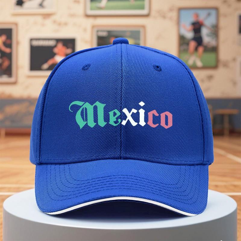 Mexico Gothic Print Baseball Cap Unisex Adjustable Polyester Casual Outdoors Baseball Hat