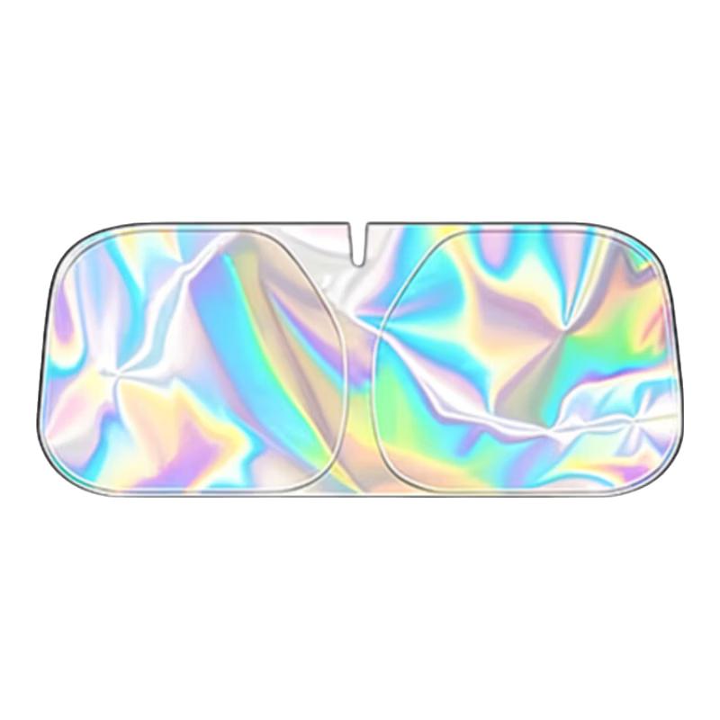 WIRCEMEY Laser Double Layer Car Windshield Sunshade