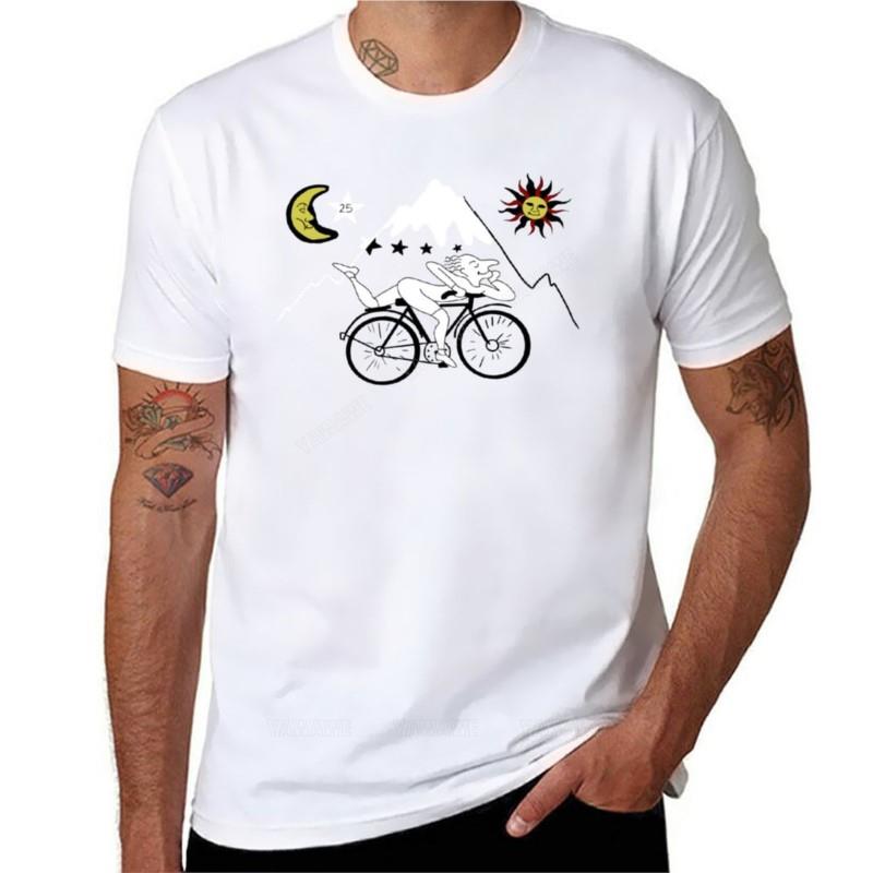 Cotton Men Tshirt Bicycle Day T-Shirt Plain T-shirt Plus Size Tops Tops Mens Graphic T-shirts Funny Tee-shirt for Boys