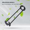 Multifunctional Portable Sink Wrench Carbon Steel Faucet Water Pipe Nuts Spanner Double-Ended Wrench Lightweight for Sink Faucet