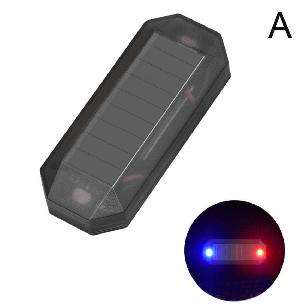 Anti-Theft Alarm LED Light For Car Motorcycles Solar Power In-Night Caution Lamp LED Flashlight Indicator Strobe Warning Light