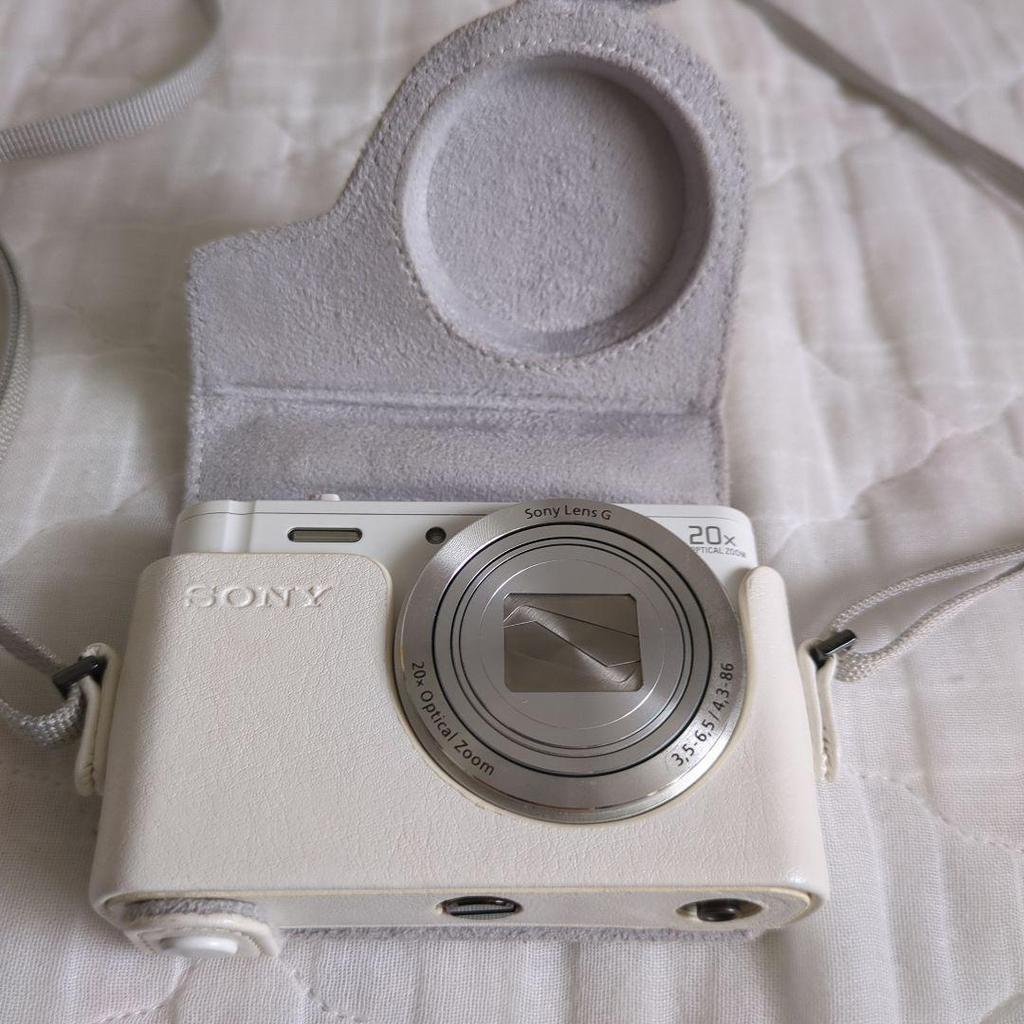 Used SONY Cyber-shot DSC-WX350 White Jacket Case