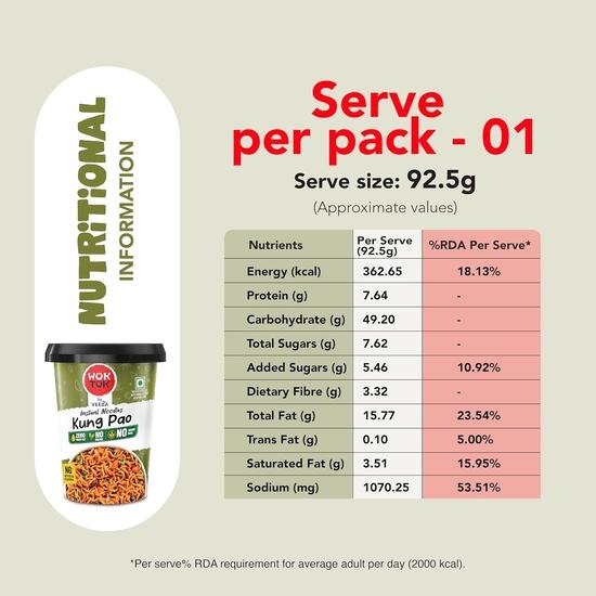 Instant Cup Noodles Manchurian| Kung Pao| Chowmein | Made with no Palm Oil| No Maida | No Added MSG 277.5g (Pack of 3)