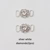 luxury Rhinestone AF1 Shoe Charms Colorful Diamond Sneaker Charms Girl Shoe decoration DIY Shoelaces Buckles shoes accesories