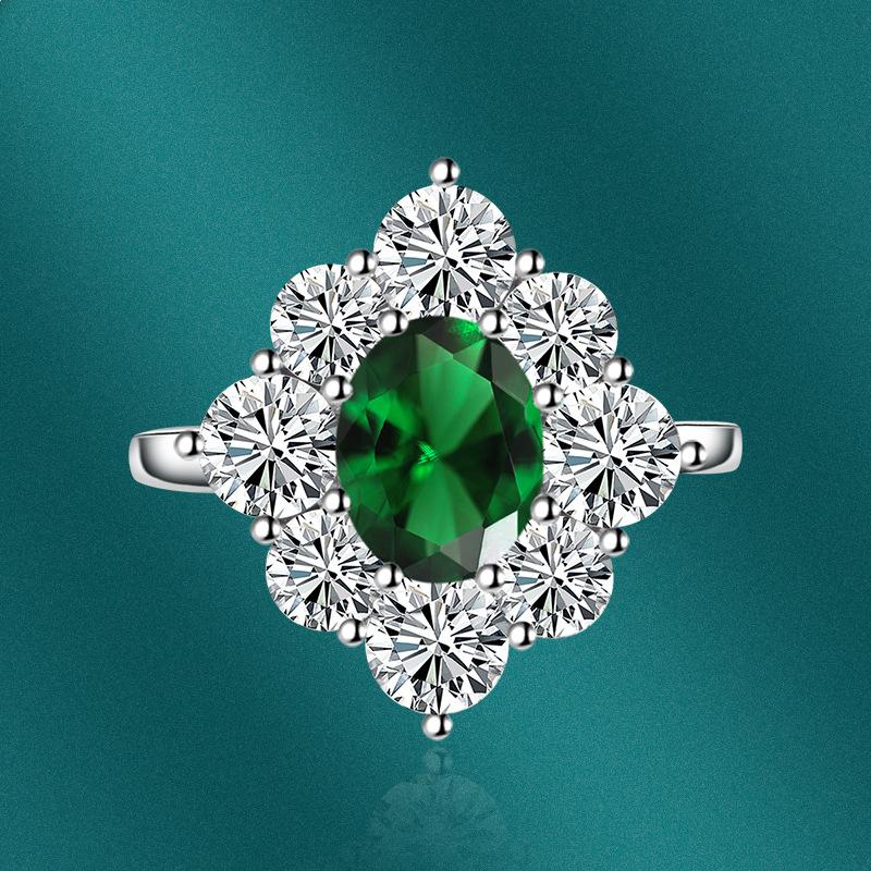 Sace Gems Classic Copper Alloy Zircon Ring Ladies Jewelry Wedding Promise Party Gift