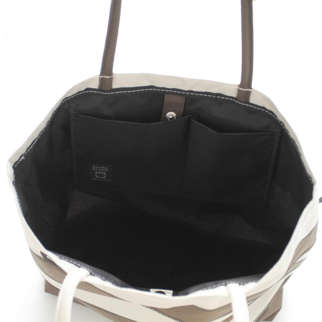 Blooming Atsuko Matano Border Cat Shoulder Bag, Brown, Women's, Approx. 35 x 29 x 11 cm, 089012-0007-01