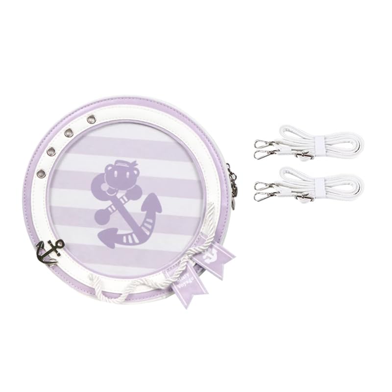 Soda Mint Tea Marine Ita Bag/Lavender, Perfect for Otaku Activities, G.trigger Ita Bag, Clear Bag [Parallel Import]