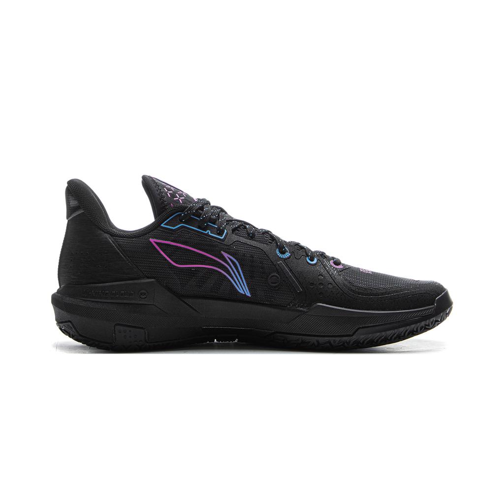 Li Ning Light Speed 3 Basketball Shoes Men's Low Top Black Purple ABPV005-5