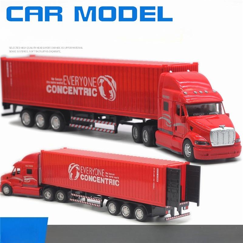 1/48 Big Size Container Truck Removable Windup Toy Children Gift