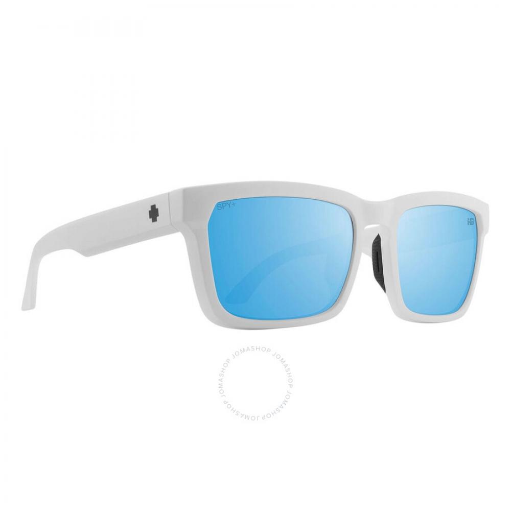 Spy Helm Tech Happy Boost Polarized Ice Blue Spectra Mirror Square Unisex Sunglasses 6700000000185