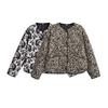 2024 Autumn Women's Cotton Animal Print Jacket - European & American Style Fashion