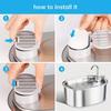 Pet Filter Replacement Set, 2-Piece Combo with Activated Filter and Pre-Filter Sponge for and Dog Dispenser, Keeps