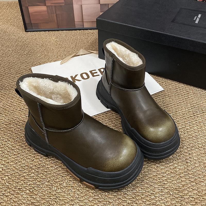 Thick-soled Snow Boots Women's Winter New Outdoor Velvet Warm Women's Shoes Comfortable Cotton Shoes Boots