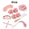 8 Pcs BDSM Bondage Restraints Sex Toys Sets Restraints Kits Bed Restraints Set For Beginners SM Adult Games Adjustable Handcuffs Ankle Cuff Gag Blindf