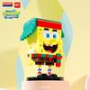 Anime SpongeBob SquarePants Micro Particles Block City Patrick Star Squidward Building Blocks Children Playthings Birthday Gifts