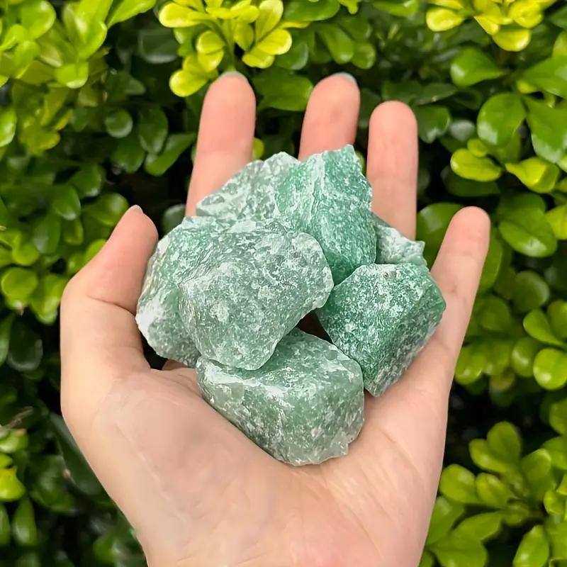 Raw Green Aventurine Gravel Crystal Stone Natural Rough  Perfect for Rock Tumbling, Decorating DIY Finished Material Package, Na