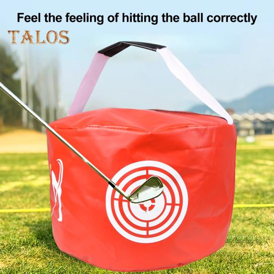 Golf-Schlagtasche, tragbare Power-Schlagtasche, geräuschlos, wasserdicht, Golfschwung-Trainingshilfe für den Aufprallpositionstrainer