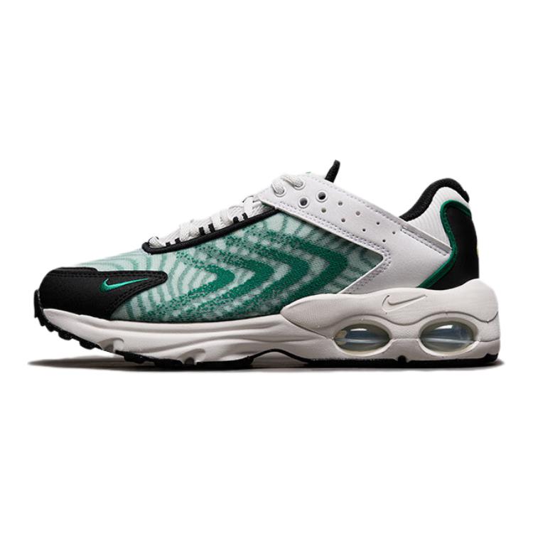 Nike Air Max TW Synthetic Leather Air Cushion Casual Low Top Kids Running Shoes Kids Running Shoes Black White Green DQ0296-106