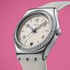 Montre pour femme Swatch Irony Medium Glacial Petals YLS471, Blanc