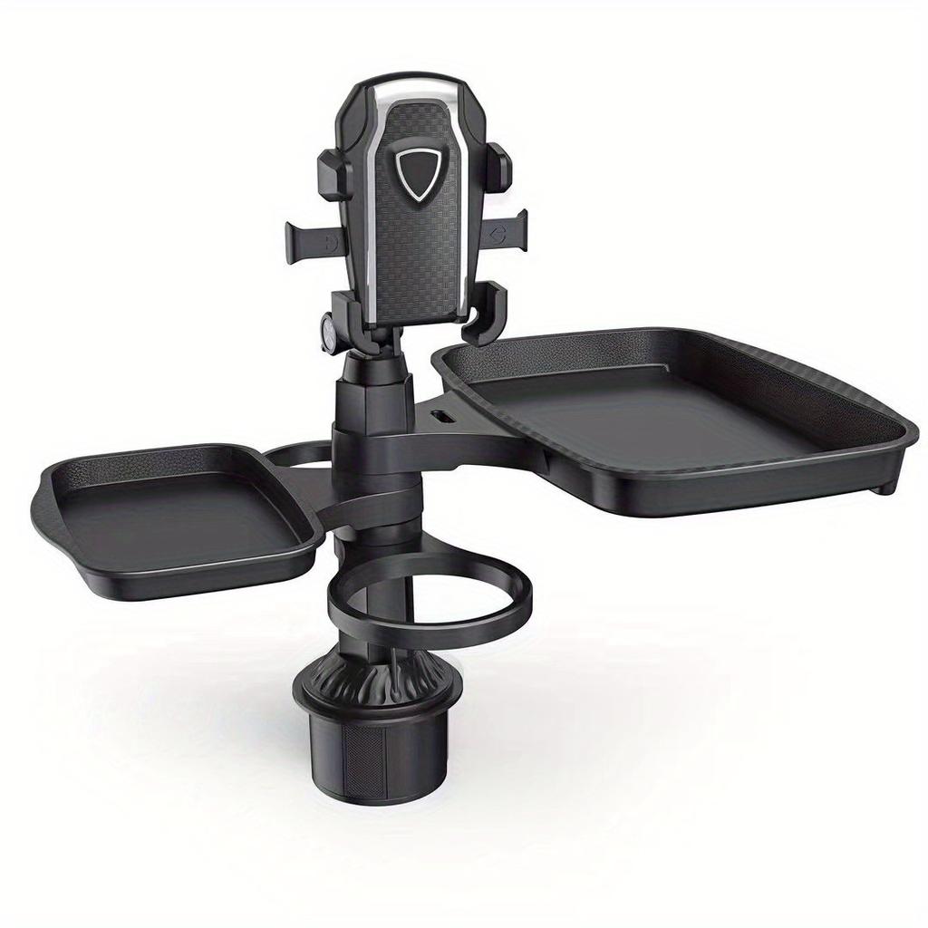 360° Rotating Car Tray with Cup Holder - Multifunctional Dining Table And Phone Holder for The Car