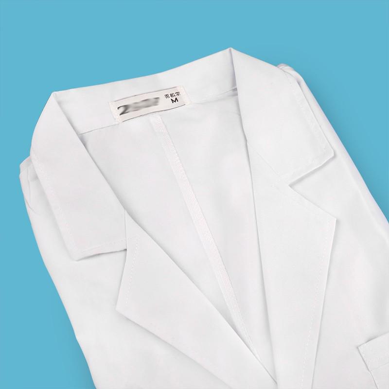 Women's White Long Sleeve Cotton Lab Coat - Anti-Static Medical Uniform for Doctors, Nurses, University Students & Chemists