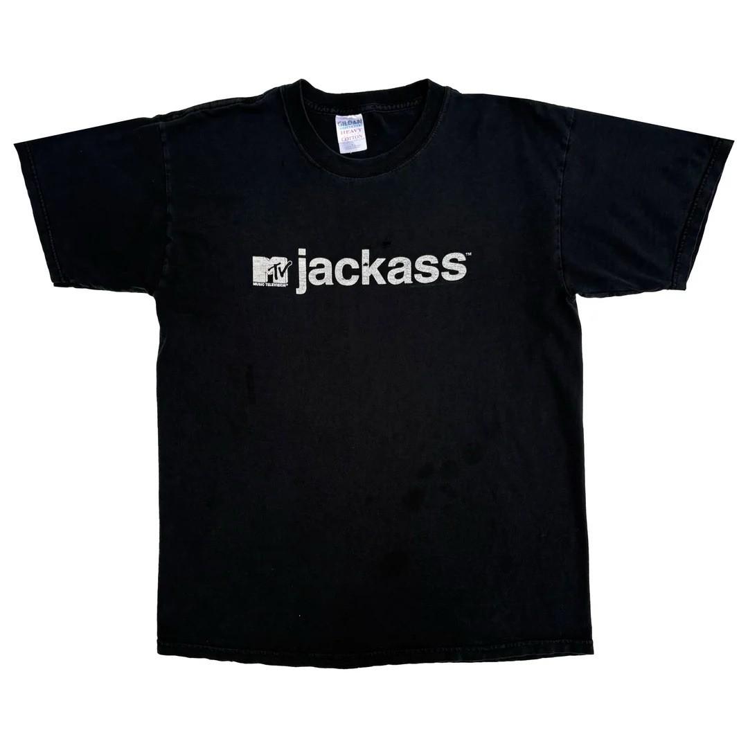 Jackass 2005 05 Y2k Vintage MTV Show Series Logo Promo Johnny Knoxville Unisex T-Shirt XXL