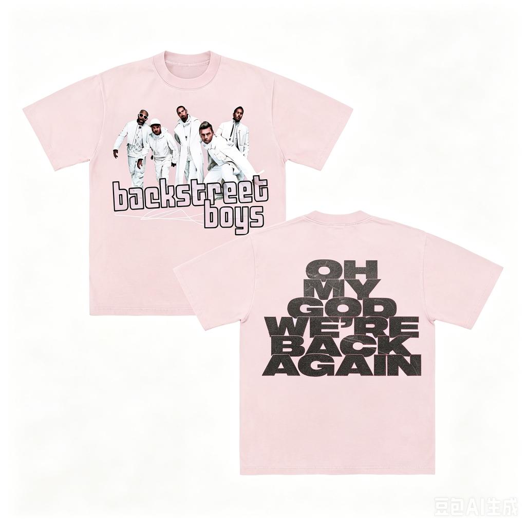Backstreet Boys Everybody Were Back Again Print Tshirt Unisex WoUnisex Nostalgic Music Fan Casual Cotton Top
