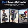 Bike Rack Bag Large Capacity 12L 3 in 1 Rack Shoulder Handbag with All Around Reflective Design for Cycling