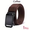 Premium Men's Tactical Belt New Automatic Buckle Canvas Belt Durable Tactical Workwear Belt for Men Outdoor Training Pants Belt