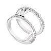 Louis Vuitton Iconic Inlay Design Metal Ring Women Jewelry Silver M1187M