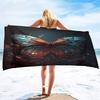 Butterfly Microfiber Sand Free Beach Towel Super Absorbent Lightweight Thin Towel Blanket for Pool Swimming Bath Camping Yoga