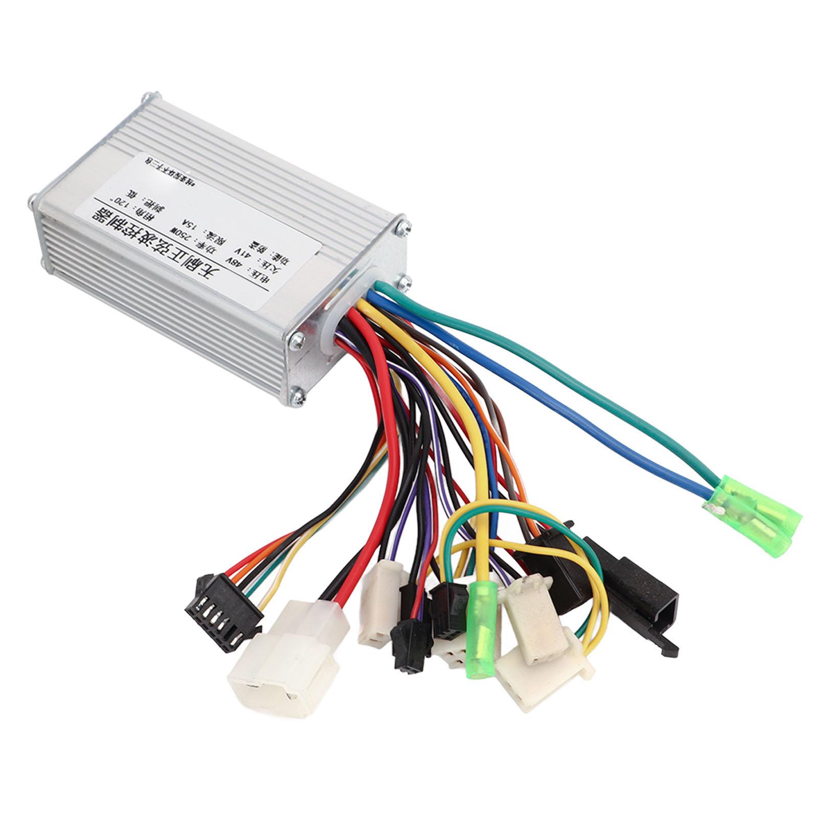 

48V 250W Electric Bike Brushless Controller Aluminium Alloy Brushless Motor Controller for Electric Bicycle Scooter