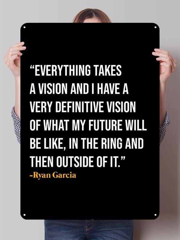 Ryan Garcia Boxer Metal Signs Aesthetic Room Decor Men Custom Boxing Poster Tin Plates for Man Cave Wall Art Vintage Metal Plate