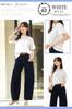 And Cut and Sewn for Short Crew Round Short White White Cut and Sewn L [Fiorior] [Soft Comfortable] T-shirt, Ribbed, Women, Sleeves, Casual, Plain,