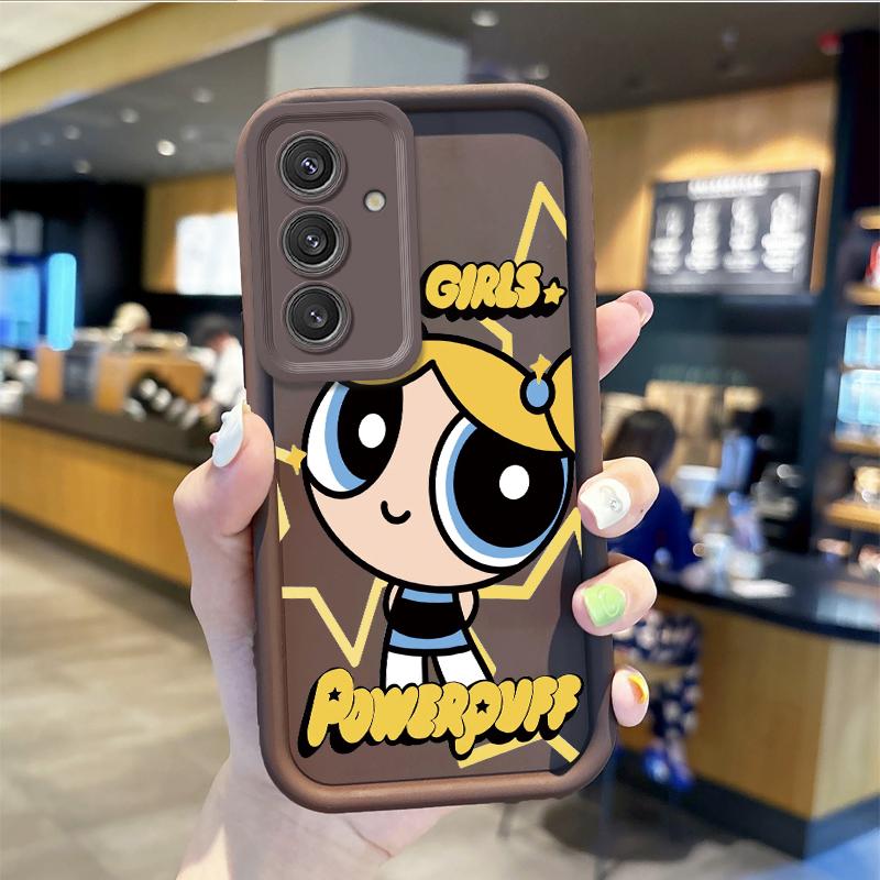 P-Powerpuff Girls Non-Slip Phone Case For Samsung Galaxy A35 A34 A33 A32 5G A31 A30 A24 A23 A22 A13 A12 A05 A03 Shockproof Cover