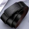 Platinumstone Men's Genuine Leather Belt - Automatic Buckle, Business Casual, in Stock.