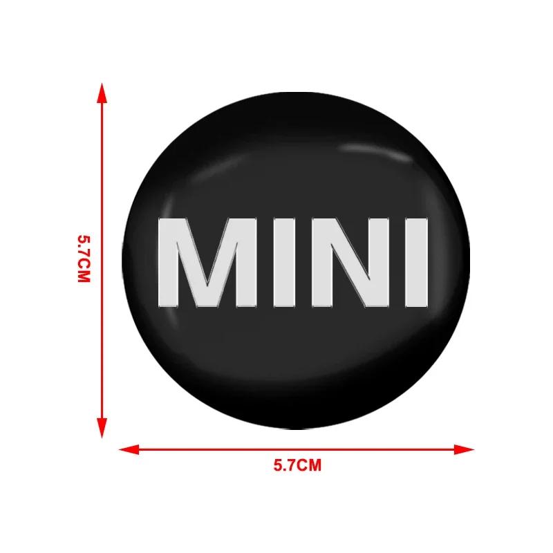 For MINI 4PCS 56mm Car Badge Wheel Center Cover Stickers Hub Caps Decal Cooper S JCW WORKS R57 R58 R59 R55 R56 F55 F56 R60 R50 TE1