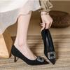 High Quality Suede Women High Heel Shoes Fashion Comfort Pointed Toe Thin Heel Shallow Mouth Shoes Party Dress Ladies Pumps Shoe